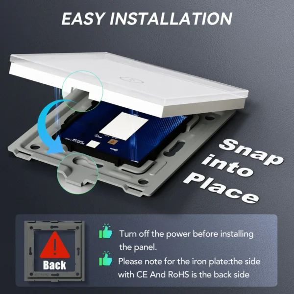 Prekidač Touch Bojler Smart WiFi 40A