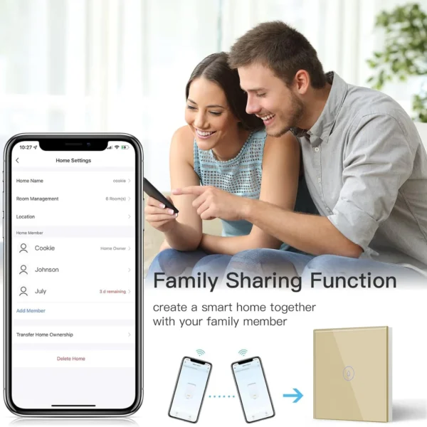 Prekidač Touch Bojler Smart WiFi 40A