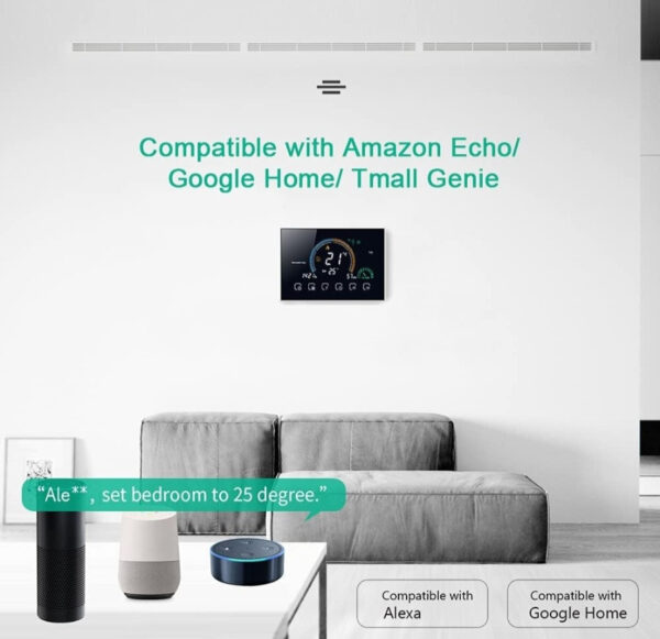 Termostat Smart Grijanje Crni