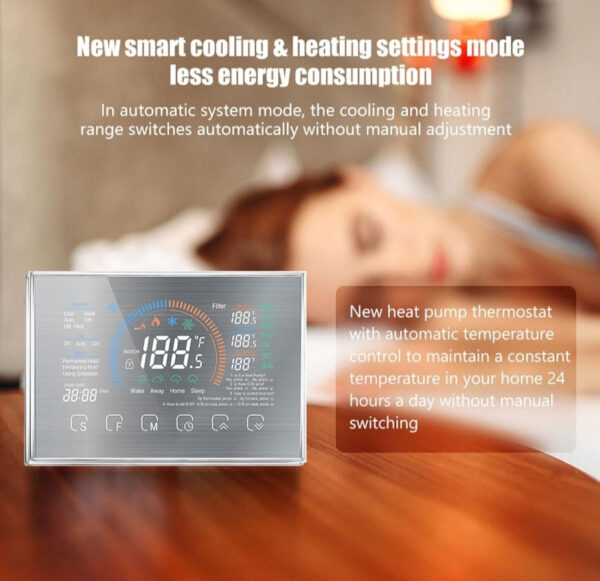 Termostat Smart Grijanje Crni