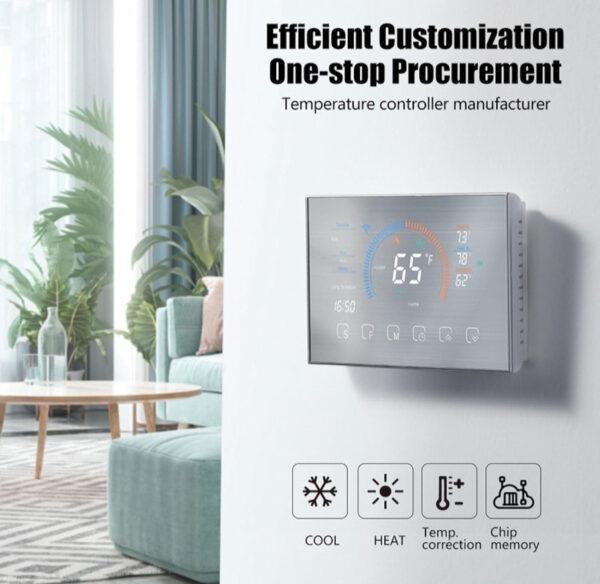 Termostat Smart Grijanje Crni