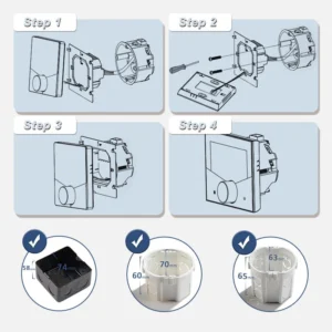 Termostat Smart Za Podno Grijanje Bijeli