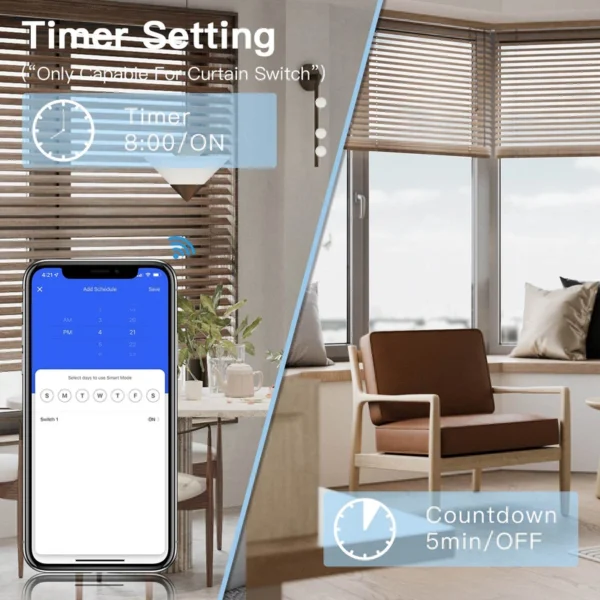Prekidač Touch + Dupla Roletna Smart WiFi