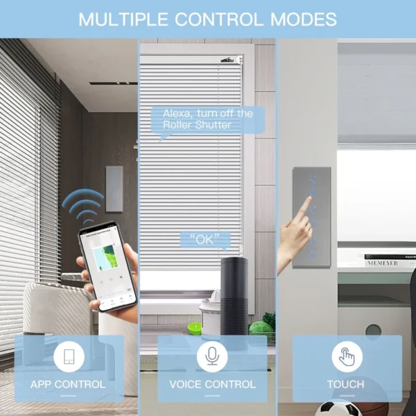 Touch Roletne Smart WiFi Trostruke
