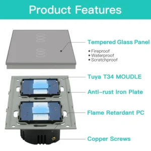 Touch Roletne Smart WiFi Duple
