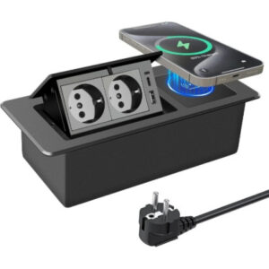 Ugradna 2x utičnica + USB-A + USB-C + Wifi punjač