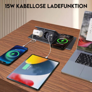 Ugradna 2x utičnica + USB-A + USB-C + Wifi punjač